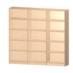 Bookshelf Open 3 Sections 